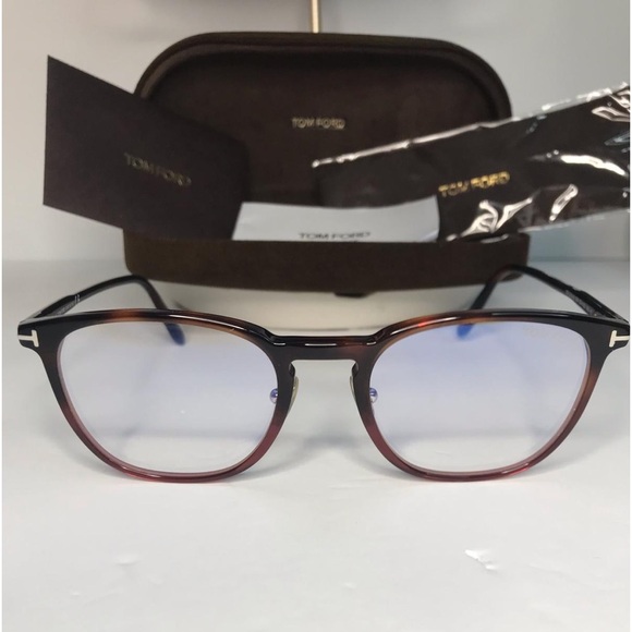 New Authentic TOM FORD TF5700-B 052 BLUE CONTROL Eyeglasses - Picture 8 of 16